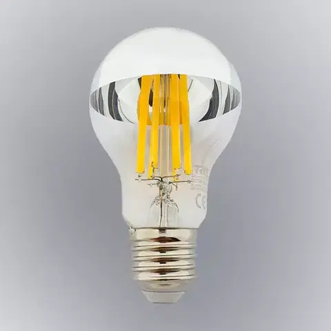 Žiarovky E27 Žiarovka FL LED A60 12W E27 4200K Half Silver