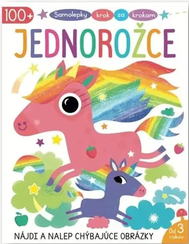 Nalepovačky, vystrihovačky, skladačky Samolepky krok za krokom: Jednorožce