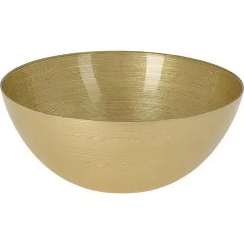 Misy a misky Kinekus Miska zlatá 28 cm, 3,6l, sklenená