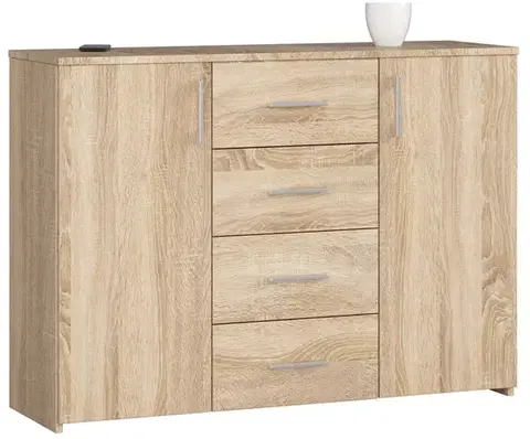 Komody a skrinky Moderná komoda TRAVI110, dub Sonoma