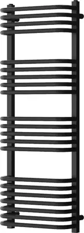 Radiátory do kúpeľne MEXEN - Apollo vykurovací rebrík/radiátor 1210 x 450 mm, 563 W, čierna W117-1210-450-00-70