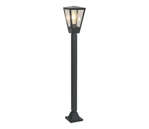 Záhradné lampy Brilliant - Vonkajšie svietidlo WESTDLIFF 1xE27/20W/230V 98,4 cm IP44 antracit 41018/63