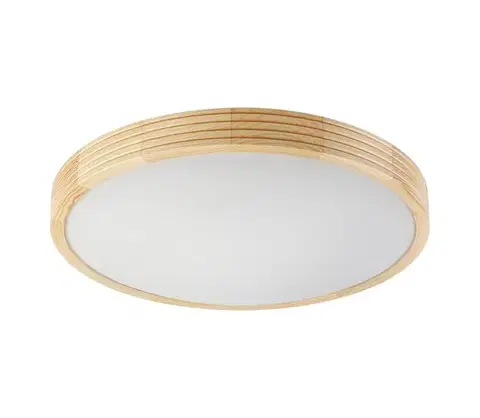 Svietidlá  Stropné svietidlo NATURAL MODERN SLIM 3xE27/15W/230V priemer 47,5 cm borovica LD-PD-8.3/R/SOSNA