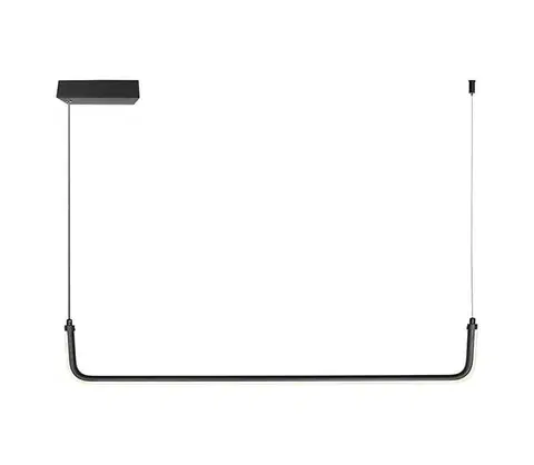 Svietidlá  LED Luster na lanku LED/12W/230V 4000K 90 cm čierna 6939