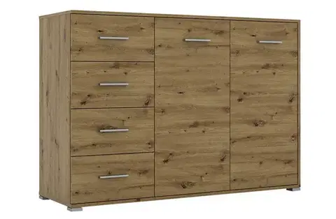 Komody a skrinky RADAN kombinovaná komoda 2D4S, dub Artisan