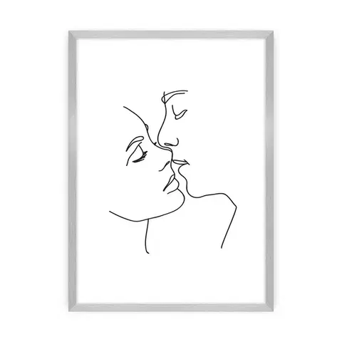 Obrazy Plagát Kiss Line