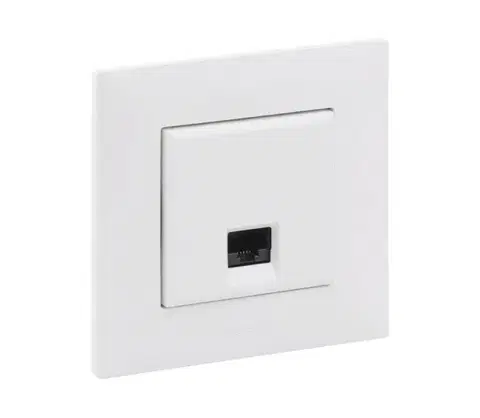 Predlžovacie káble Legrand - Ethernetová zásuvka RJ45 s rámikom NILOE STEP biela LR0060+LR0052