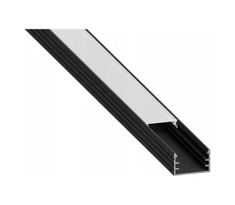 LED osvetlenie SmartLED Vstavaný profil pre LED pásy 1 m čierna/biela 7503