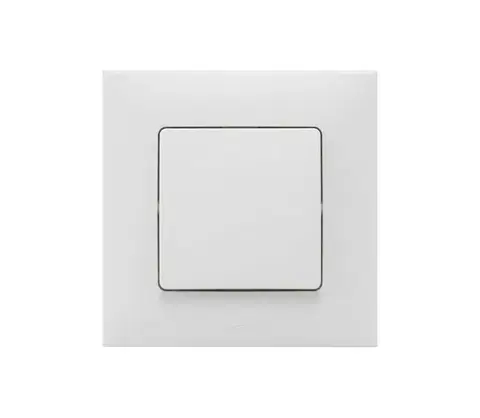 Predlžovacie káble Legrand - Jednopolový vypínač č. 1 s rámikom NILOE biela LR0028+LR0022