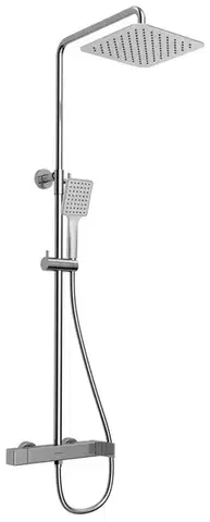 Sprchy a sprchové panely SAPHO - CUBEMIX sprchový stĺp s pákovou batériou, chróm CM139