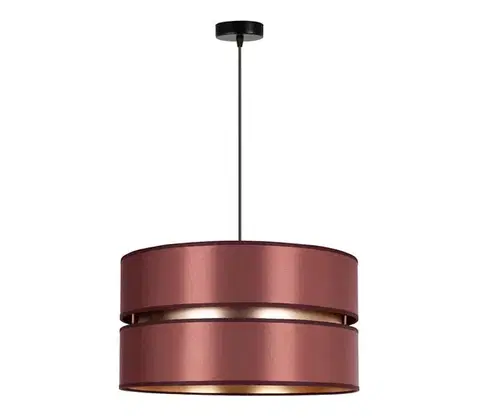 Svietidlá  - Luster na lanku DUO 1xE27/15W/230V pr. 40 cm vínová/zlatá 600286
