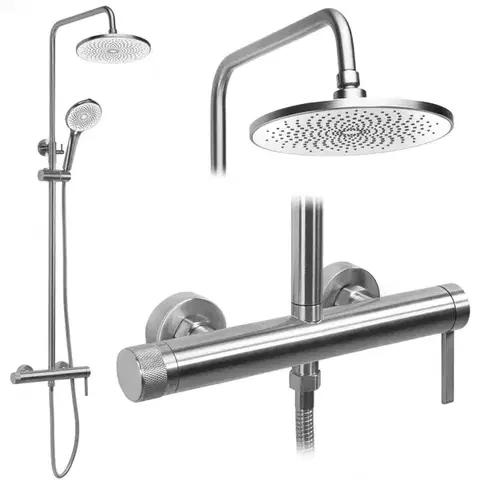 Kúpeľňové batérie REA REA - Sprchový set Rivo Brush Nickel REA-P9498