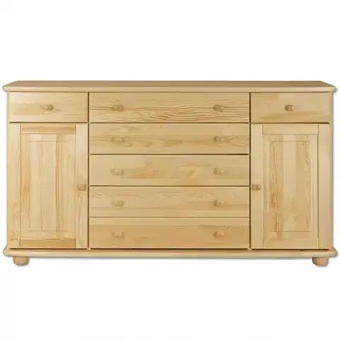 Komody do spálne Komoda z Borovice KD150 surová