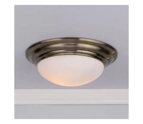 Svietidlá Där Lighting Där Lighting BAR5075 - Stropné svietidlo do kúpeľne BARCLAY 1xE27/60W/230V pr. 38 cm mosadz BAR5075