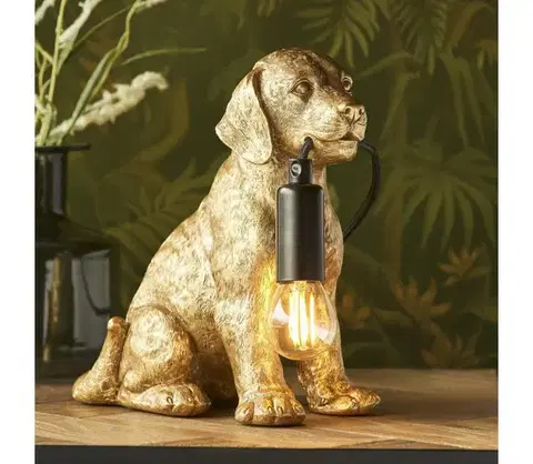 Lampy Endon 107364 - Stolná lampa PUPPY 1xE14/7W/230V zlatá 107364
