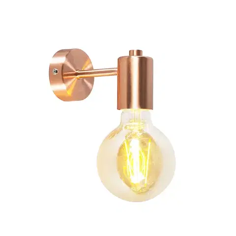 Nástenné osvetlenie Inteligentná nástenná lampa Art Deco medená vrátane žiarovky G95 WiFi - Facil