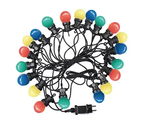 LED osvetlenie  LED Vonkajšia reťaz STRING RGB 10m 20xLED/0,5W/230V IP44 7438