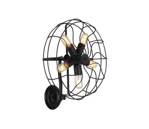 Svietidlá Azzardo  - Nástenné svietidlo FAN 5xE27/60W/230V 