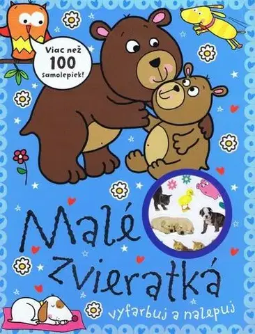 Nalepovačky, vystrihovačky, skladačky Malé zvieratká - viac než 100 nálepiek