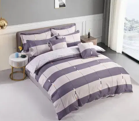 Obliečky 3 dielne obliečky Krepové polycotton Luisa krémová 200x140cm+90x70cm TiaHome