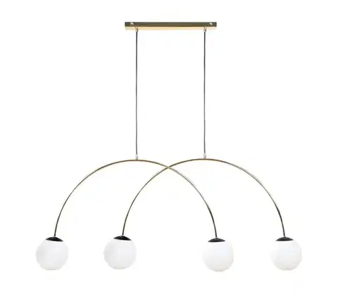 Svietidlá Zuma Line 1219 - Závesný luster na lanku BOW 4xE14/10W/230V zlatá 1219