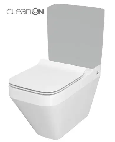 Doplnky do kúpeľne CERSANIT - WC KOMBI MISA CREA CO 010/020 ŠTVOREC, SEDADLO DUR SLIM WO LW ONE K114-022