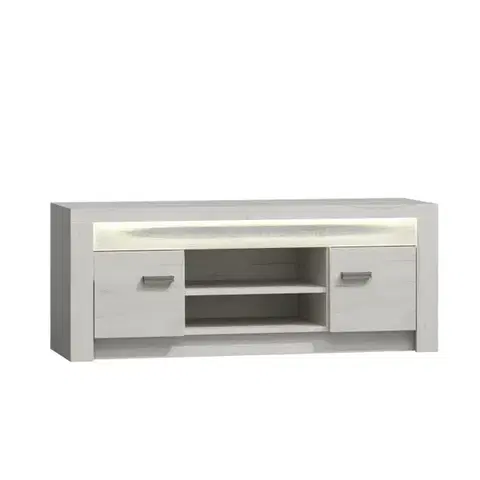 TV stolíky KONDELA Infinity 9 tv stolík jaseň biely