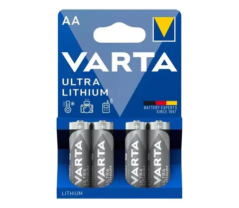 Predlžovacie káble Varta 6106301404 - 4 ks Líthiová batéria ULTRA AA 1,5V 6106301404