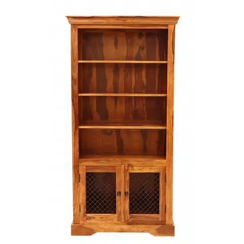 Knižnice Knižnica Jali 100x200x45 z indického masívu palisander