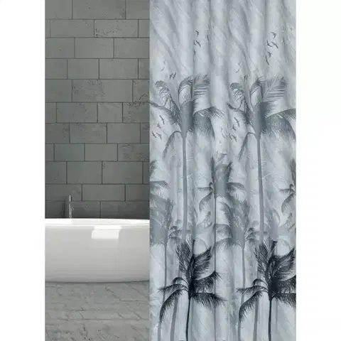 Kúpeľňové doplnky Textilný záves 180x200 búrka 7777