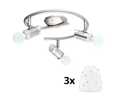 Svietidlá Eglo - LED Bodové svietidlo MY CHOICE 3xE14/4W/230V  chróm/biela 1xEG31108+3xEG94749