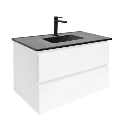 Kúpeľňový nábytok Kúpeľňová skrinka s umývadlom SAT B-Way 79x50x45 cm biela lesk BWAY280WU4B2B BWAY280WU4B2B