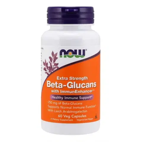 Ostatné špeciálne doplnky výživy NOW Foods Beta-Glucans with ImmunEnhancer™