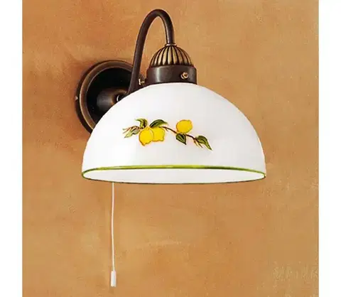 Svietidlá Kolarz 731.61.126 - Nástenná lampa NONNA 1xE27/75W/230V citróny 731.61.126