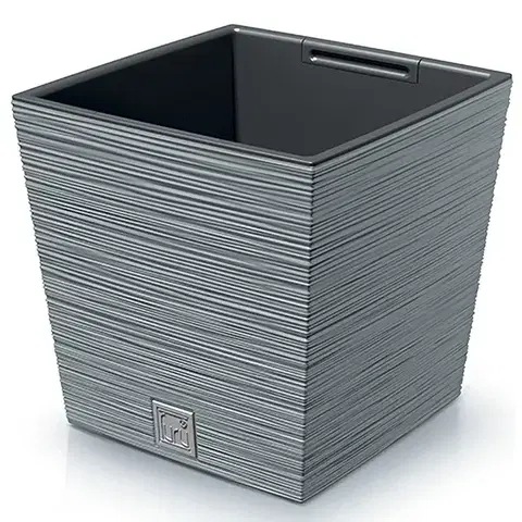 Kvetináče a truhlíky NABBI DFS300 plastový kvetináč 29,5 cm sivý betón