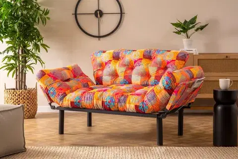 Pohovky a gauče Dvojmiestna rozkladacia pohovka Nitta - Patchwork