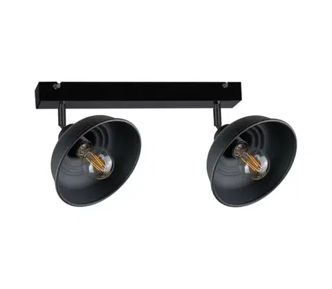 Svietidlá Keter Lighting Bodové svietidlo FAUN 2xE27/60W/230V čierna 2583