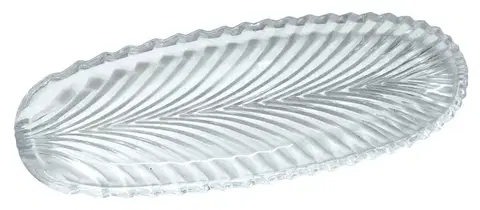 Podnosy a tácky MAKRO - Podnos sklenený, 10,5x30cm