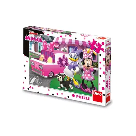 Do 49 dielikov Dino Toys Puzzle Minnie a Daisy 48 Dino