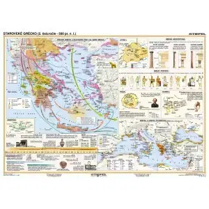 Učebnice - ostatné Staroveké Grécko - A3 karta