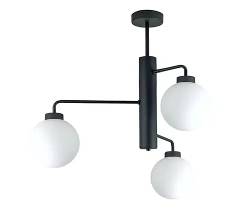 Svietidlá Keter Lighting Luster na tyči FLEX 3xE27/60W/230V čierna/biela 1949