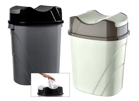 Koše odpadkové MAKRO - Kôš odpadkový 35 L s výklopným vekom, rôzne farby