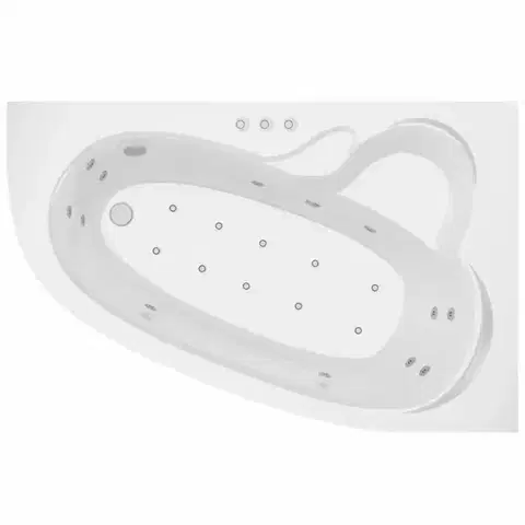 Vane a vaňové zásteny Vaňa s hydromasážou Madura 160/105 P 12DW+10DP pneumatické ovládanie