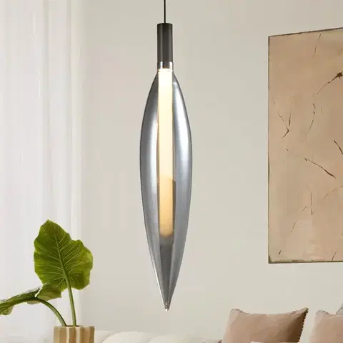 Stropná svetla Lampa wisząca Nordic szklana transparentna tuba pojedyncza do salonu