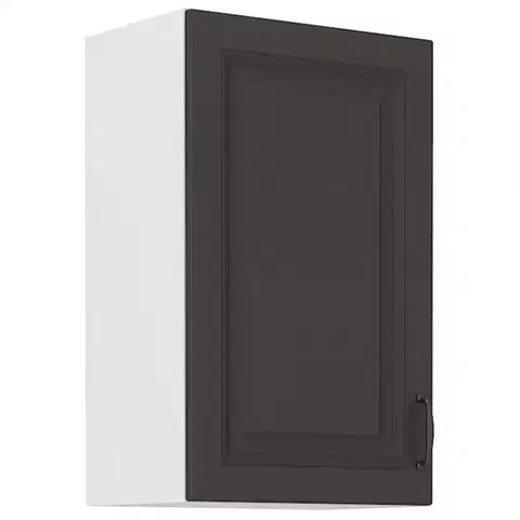Kuchynské skrinky visiace Kuchynská skrinka STILO grafit mat/biely 45g-72 1f