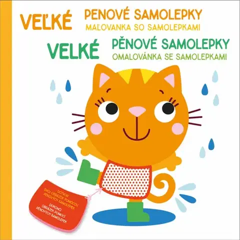 Nalepovačky, vystrihovačky, skladačky Velké pěnové samolepky: Kočka / Veľké penové samolepky: Mačka