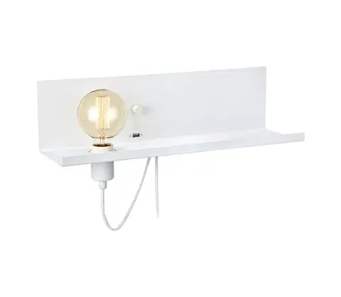 Svietidlá Markslöjd 106969 - Stmievateľné nástenné svietidlo s USB MULTI 1xE27/60W/230V 106969