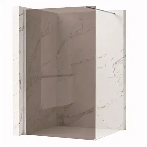 Sprchové dvere REA/S - Sprchová zástena Flexi Brown / Chrome 100 KPL-K99072