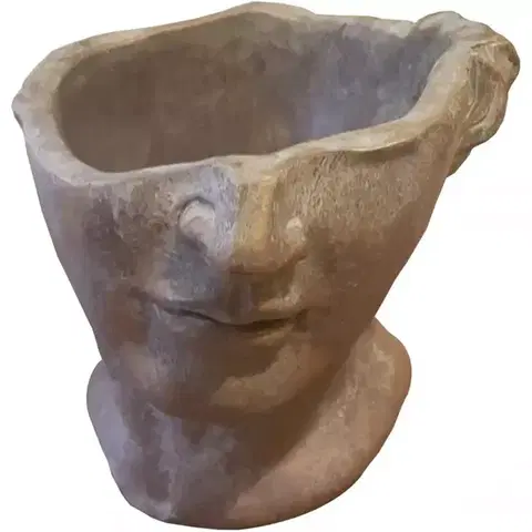 Záhrada Obal na kvetináč torzo hlavy 15