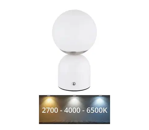 Lampy Globo 21006W - LED stmievateľná dotyková stolná lampa JULSY LED/2,5W/3,7V biela 21006W